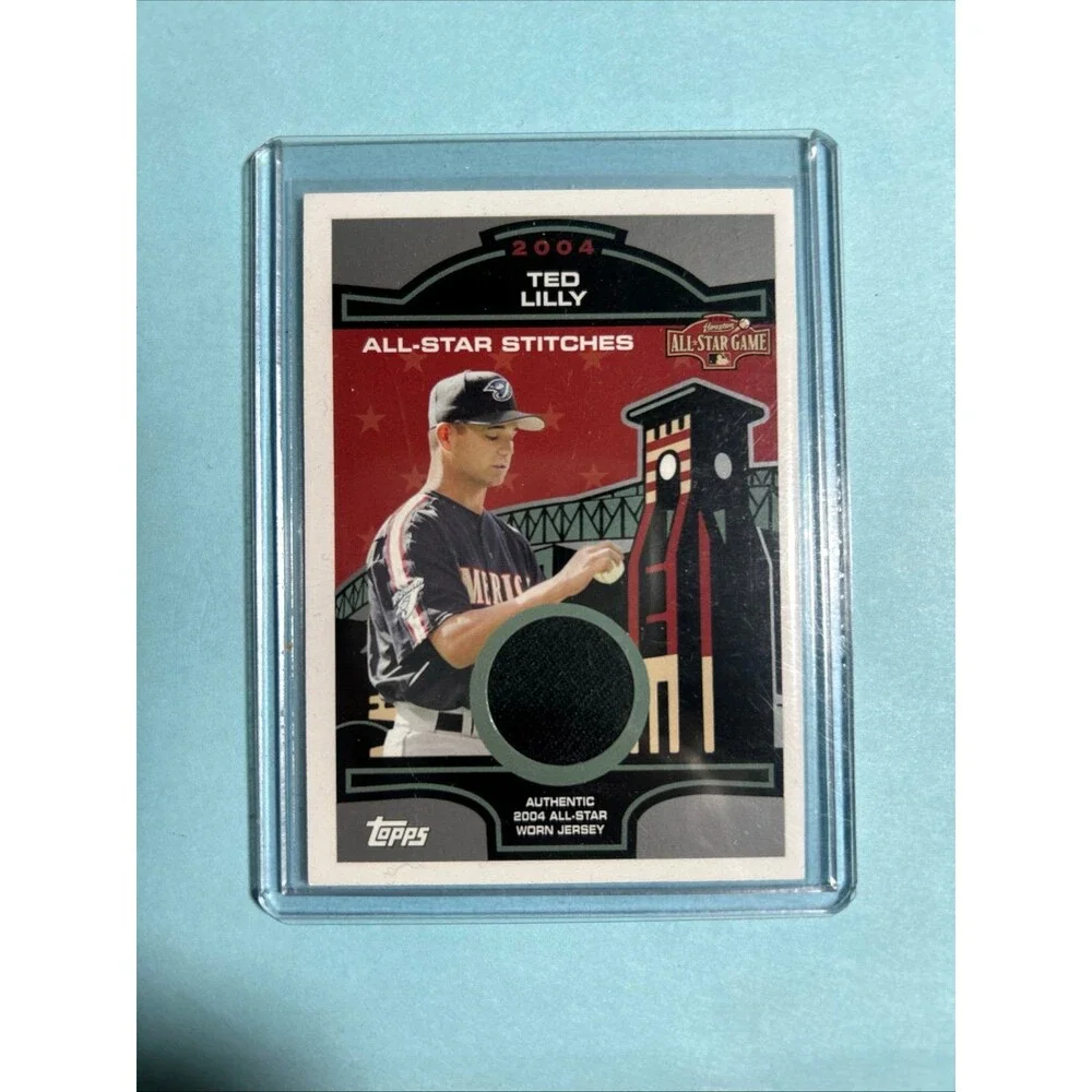 2005 Topps seri.1, Jays, Ted Lilly All-Star Stitches AS Worn Jersey Card #ASR-TL